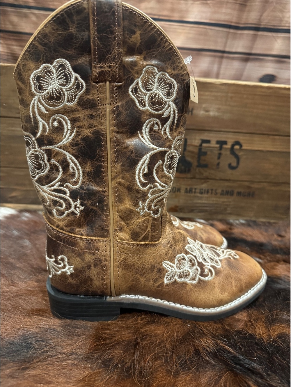 NEW Shyanne Little Lasy Girls’ Western Boots Youth Size 3D